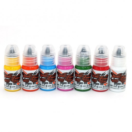 World Famous Tattoo Ink "Simple Color Set 7шт" 15мл