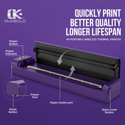 Принтер термо-трансферный беспроводной DUKE H2