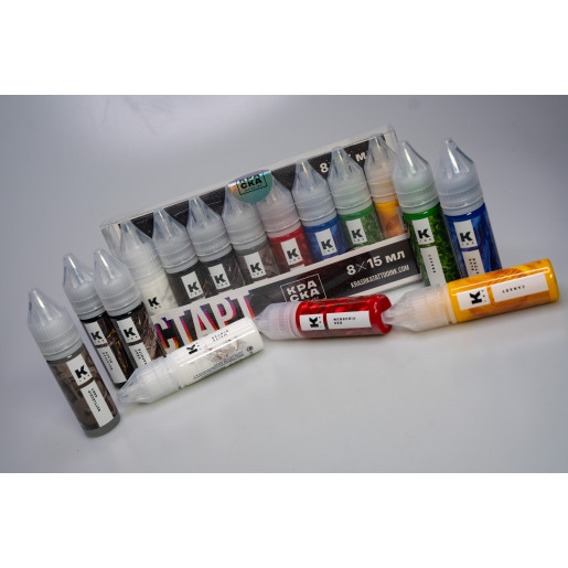 КРАСКА tattoo ink - Сет "Старт" (8шт. - 15 мл)