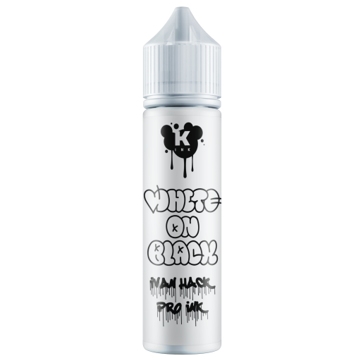 КРАСКА tattoo ink - White on Black 60 мл
